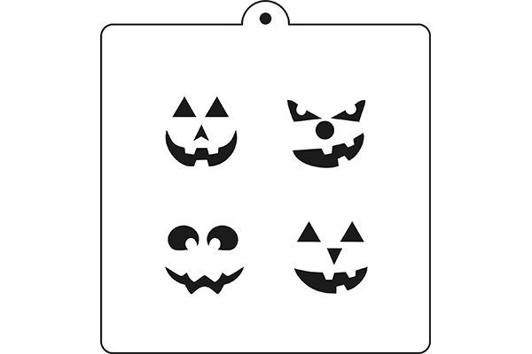 Stencil - Halloween Faces - Pumpkin